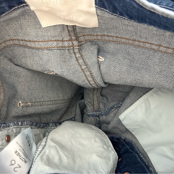 Mother Superior Scrapper Ankle Jeans Cowboys Don't Cry - Picture 16 of 16